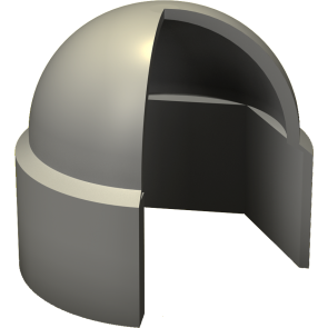 Sechskantschutzkappen, grau zur Abdeckung von Hutmuttern und Sechskantschrauben Material: PE weich Farbe: grau ähnlich RAL 7035