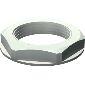 Counter nut, PG-threaded
with collar similar to DIN 46320

Material: Polyamide 6. , 30% GF

Colour: last position of the article number
light grey = 1
dark grey = 101
