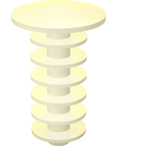 Lamellar plugs, round
for internal thread and bores

Material: PE soft (LDPE)

Colour: natural