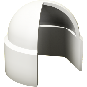 Hexagon protection cap, white
for the coverage of cover nuts and hexagon screws

Material: PE weich (LDPE)

Clour: white similar to RAL 9010
