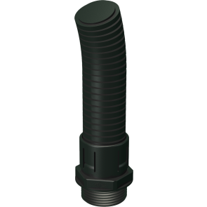 EUROFIX corrugated pipe gland
-IP68- with assembled impermeable core
Material: polymide 6.6
Colour: black 