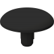 Decorative cap
 for internal thread and boreholes

-surface free from markings-

Material: PE soft (LDPE)

Colour: black similar to RAL 9005